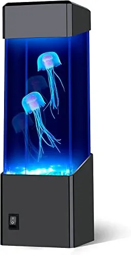 USB Powered Aquarium Night Lights Multi-Color Jellyfish Lava Lamps Free Ship