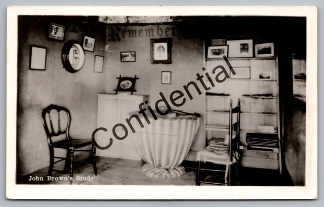 Real Photo Abolitionist John Brown's Farm Adirondacks Lake Placid NY RP RPPC G67