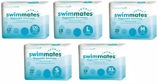 SWIMMATES ADULT DISPOSABLE Incontinence Swimwear Diapers Briefs,  S/M/L/XL/2XL ✓ $32.99 - PicClick