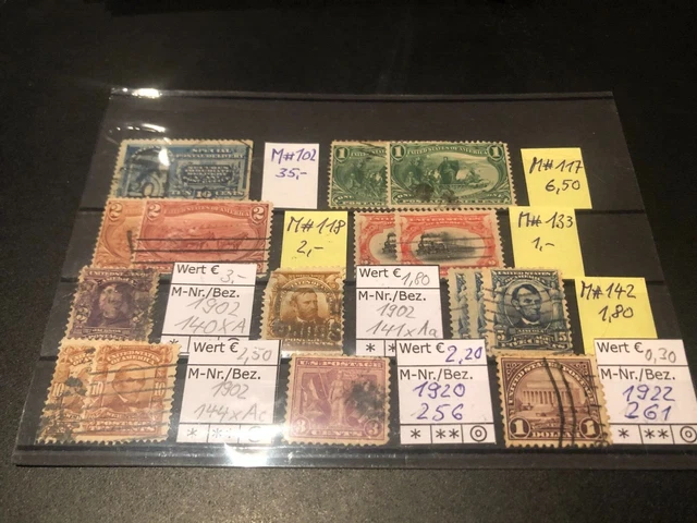 kleines Lot Briefmarken aus den USA