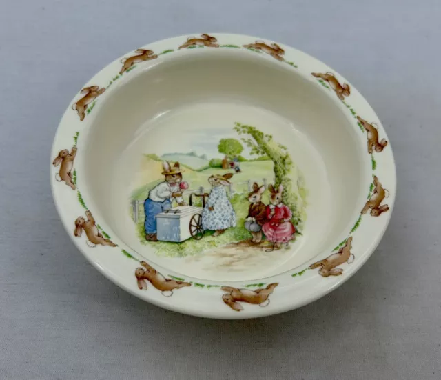 Vintage 1988 Royal Doulton Bunnykins English Fine Bone China Bowl Ice Cream