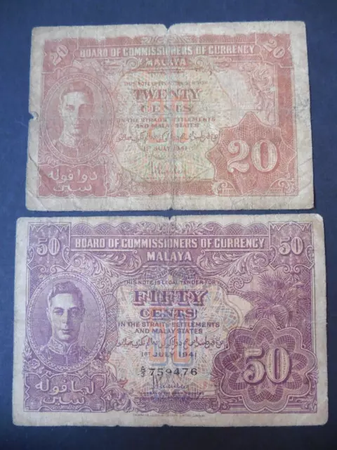 Banknote ~ Malaya Straits Settlements $1 One Dollar 1st July 1941 ~ High Grade