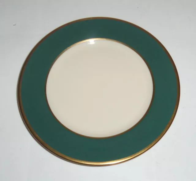 Flintridge China Moss Rose Teal Green Bread Plate!