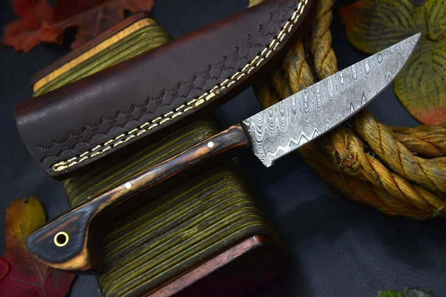 Custom 8.1"OAL Hand Forged Damascus Steel Hunting Knife Handmade (J7) 3