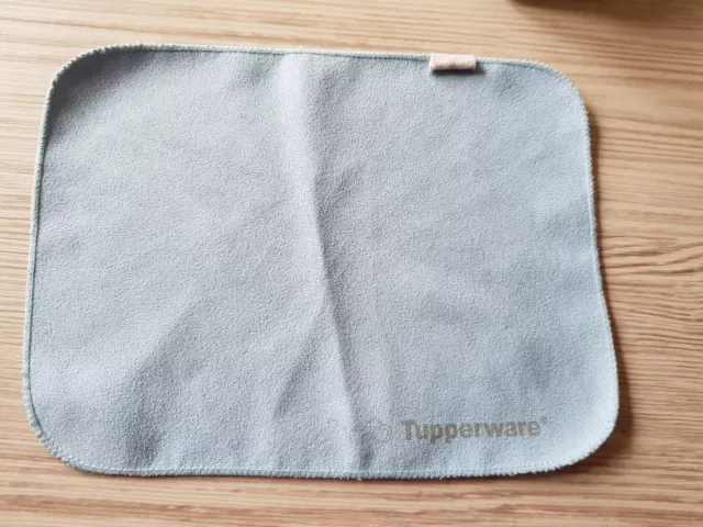 Tupperware Brillenputztuch Mikrofaser Graublau