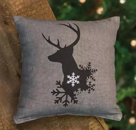 Almohada de invierno de 10" para renos