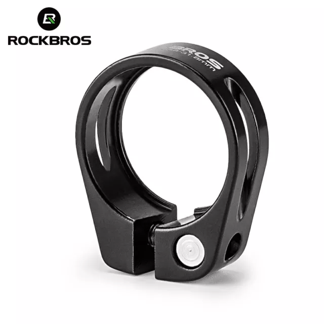 ROCKBROS Bike Seatpost Clamp Quick Release MTB Lock Fixed Seat Tube Clamp