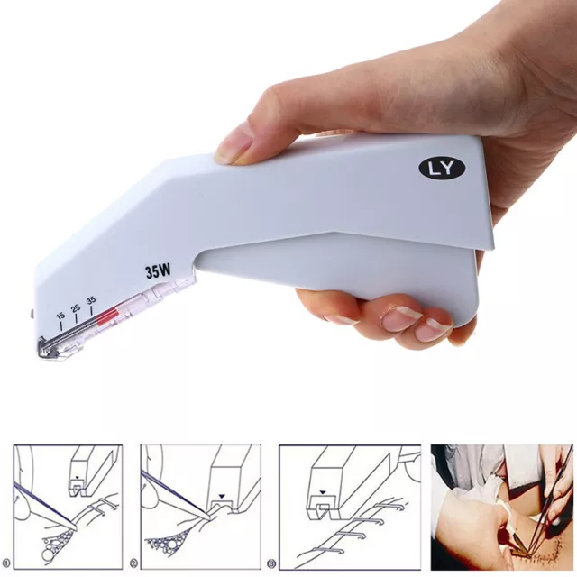 Graffettatrice sterile 35 staffe larghe precaricate veterinaria.MG