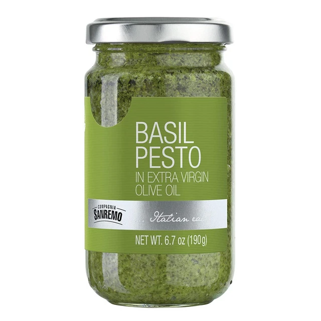 Compagnia Sanremo Pesto DOP Basil Pesto, 6.7 Oz