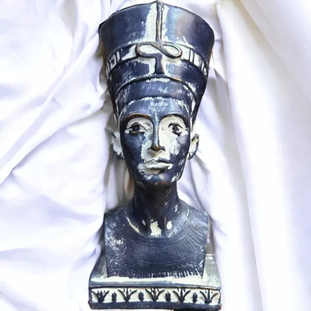 Rare Ancient Egyptian Antiquities Statue Head Queen Nefertiti Pharaonic Egypt BC