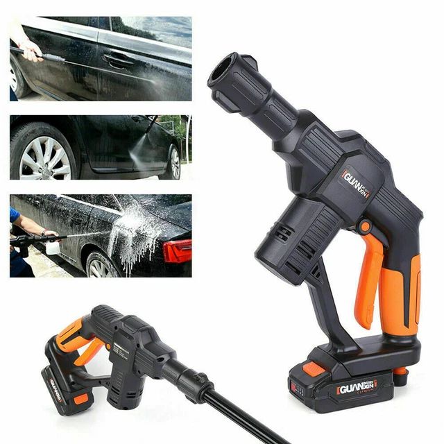 CORDLESS PORTABLE WASHING Spray Gun Car Wash Pump Pressure Cleaner