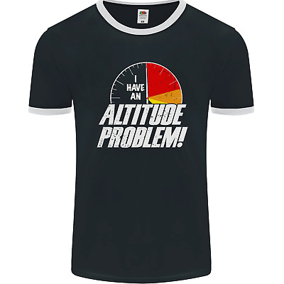 Altitude Problem Skydiving Freefall Funny Mens Ringer T-Shirt FotL