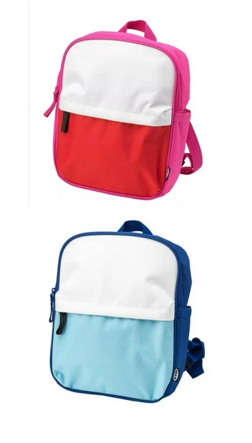PETIT SAC À dos IKEA STARTTID rose/blanc ou bleu/blanc l sac d