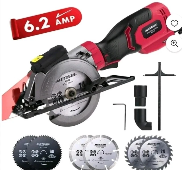 METERK MINI CIRCULAR Saw 6.2A Compact Electric Circular Saw