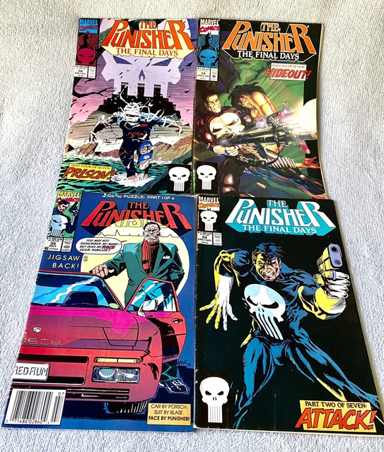 The Punisher Vol. 35,  & The Final Days Vol.s 54, 56, & 58 Lot Of 4 Marvel Comic