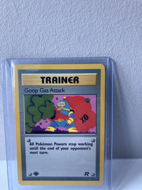 Goop Gas Attack 1st Edition Team Rocket 78/82 NM WOTC Pokemon Card