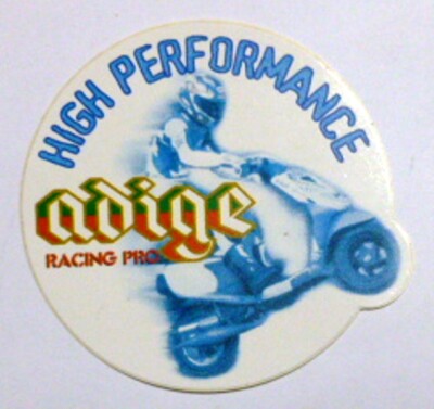 cm 7 Old Sticker FRENI FRIZIONI ADIGE RACING PRO VECCHIO ADESIVO MOTO 