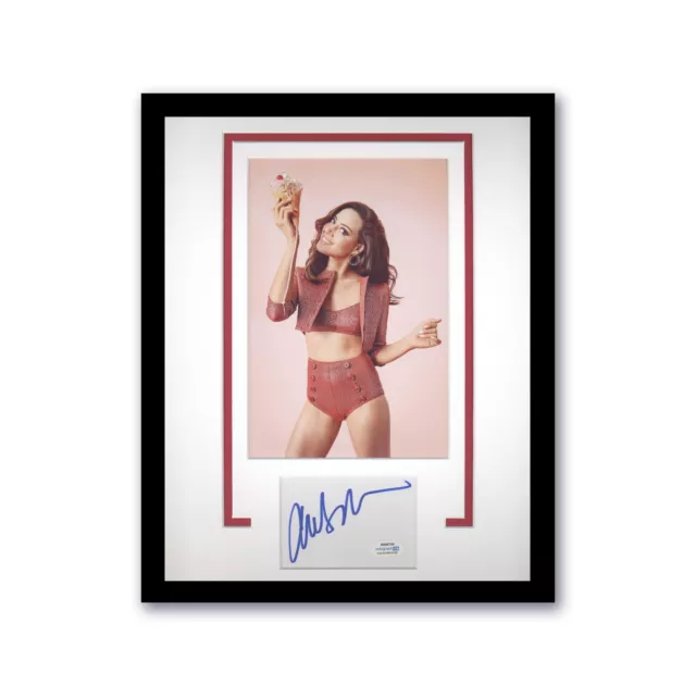 Aubrey Plaza "The White Lotus" AUTOGRAPH Signed Photo Framed 11x14 Display ACOA