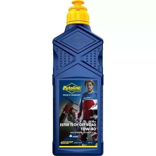 Huile moteur 4t putoline ester tech off road 4+ 10w40 100% synthese (1l) (