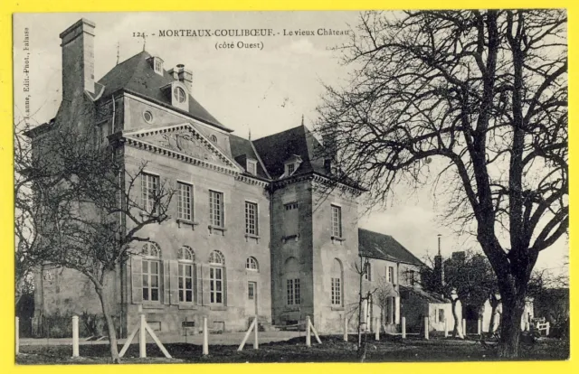 cpa written in 1912 MORTAUX COULIBOEUF (Calvados) The old castle west side