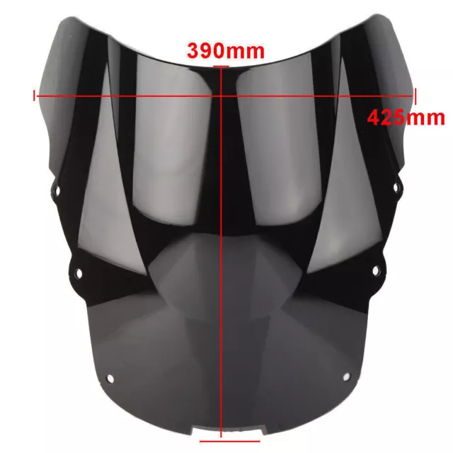 Double bubble Windshield Windscreen Fit Honda CBR1100XX CBR 1100 XX 96 -07 Black