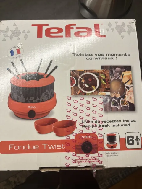 TEFAL Fondue - Twist Corail - EF261001 pas cher - Appareil à fondue - Achat  moins cher