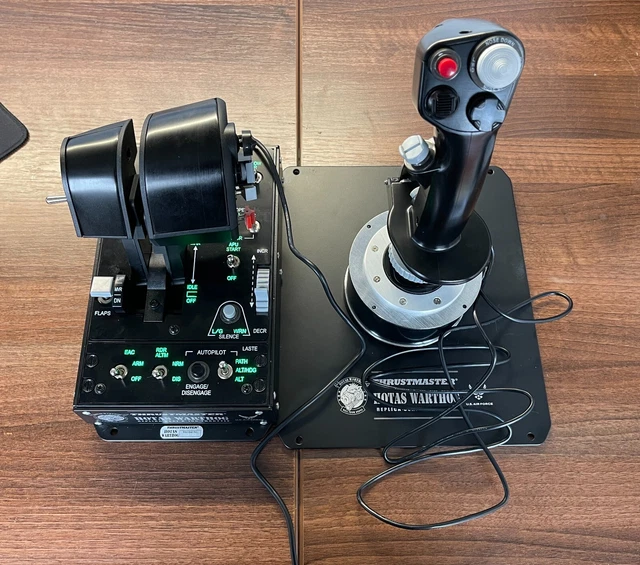 THRUSTMASTER WARTHOG HOTAS Joystick and Base. £180.00 - PicClick UK