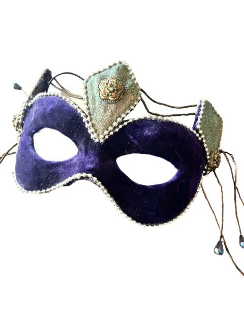 Handmade Mardi Gras/Festival Mask 2003 Signed By Artist Connie DS Trapp Gorgeous