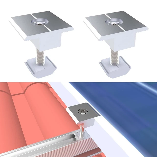 ALUMINUM ALLOY SOLAR Panel Clamp for Rail Mounting 30mm/35mm/40mm/45mm ...