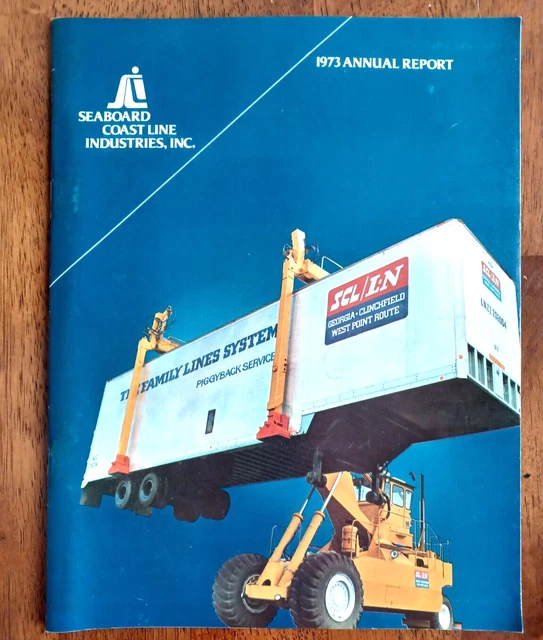 Seaboard Coastline railroad annual report 1973 SCL
