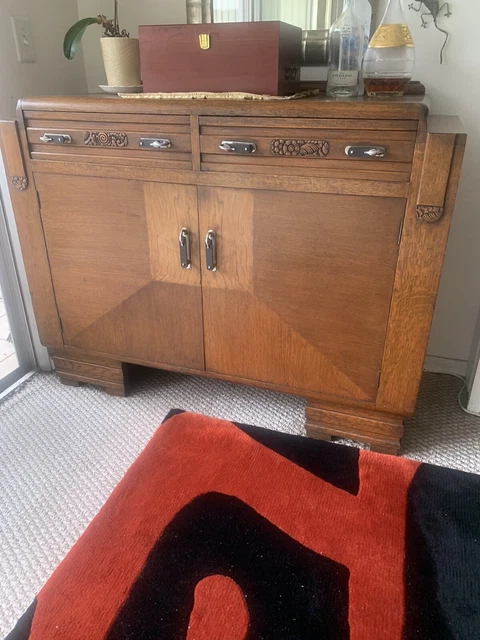 Circa 1950s Imported Vintage English Sideboard