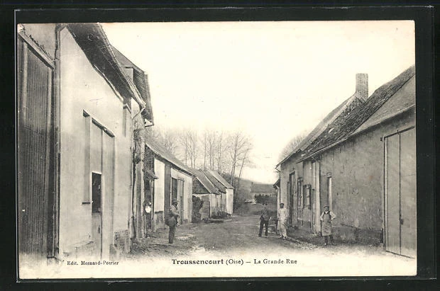 CPA Troussencourt, La Grande Rue