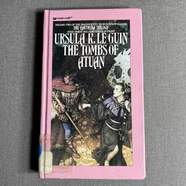 THE TOMBS OF ATUAN By Ursula Le Guin 1989 Hardcover Library Binding Book