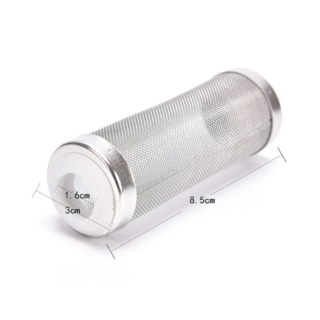 Filtro resistente in acciaio inox rete filtro acquario protezione pesci gamberetti 12/16 mm Le