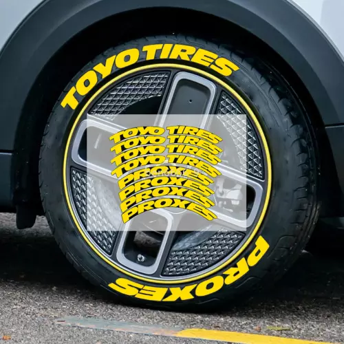 4x Toyo Tires Proxes Permanent Tire Letters Stickers For 14-22"Decal 1.25"yellow 4x Toyo Tires Proxes Permanent Tire Letters Stickers For 14-22"Decal 1.25"yellow