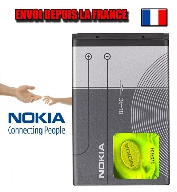 Original Nokia Batterie BL-4C pour 1006/1202/1203/1265/1325/1661/1662/2220/2650