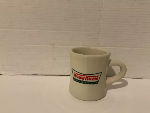 Vintage Krispy Kreme Donuts Coffee Mug Heavy Restaurant Diner Style Cup 8 oz