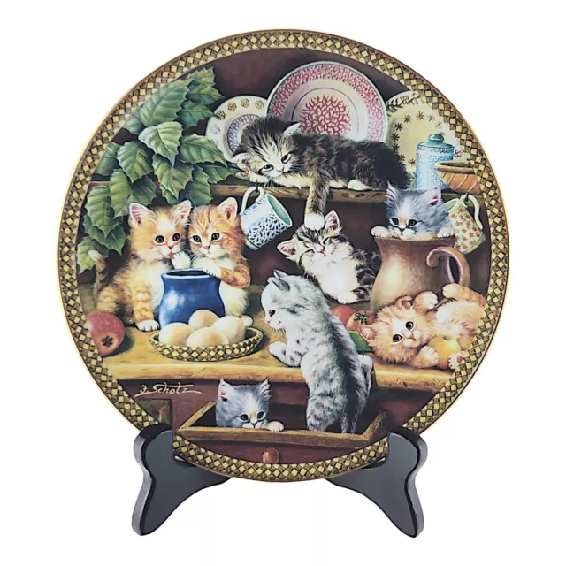 Bradford Exchange Kitchen Capers By Jürgen Scholz Plate Cats Porcelain A0910