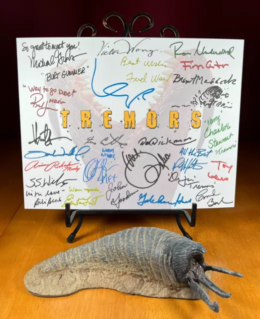 Tremors Title Card Signed- 8.5 x 11- Autograph Reprints- Graboids- Tremors Movie