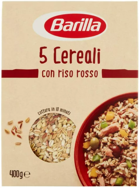 Barilla 5 Cereali con Riso Rosso, 400g