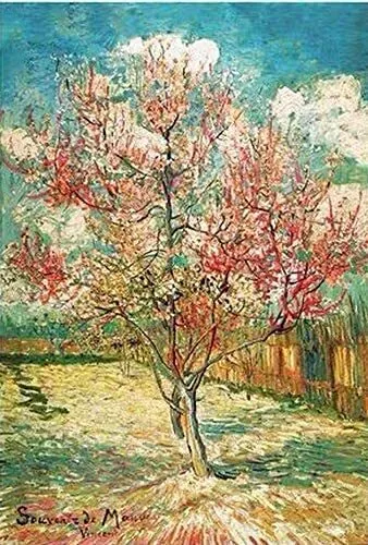 Aeadar Diamond Painting Van Gogh Peach Blossom, 5D Diamant Painting Bilder