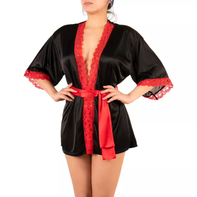 Kimono Fab Europe S M L Xl Ou Xxl Deshabille Neuf Lingerie Sexy Femme Peignoir