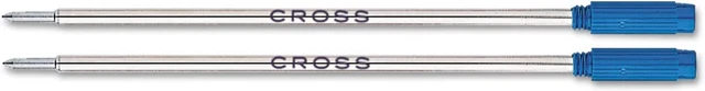Cross 85112 Refills For Ballpoint Pens, Medium, Blue Ink, 2/Pack