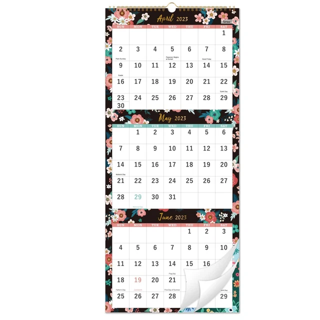 20232024 WALL CALENDAR 3Month Display Vertical Calendar, Calendar