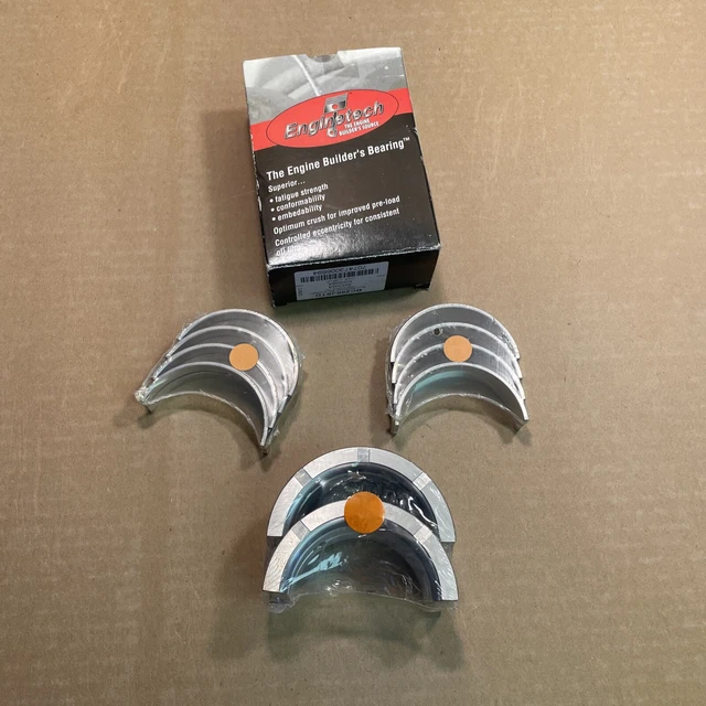 ENGINETECH CRANKSHAFT MAIN Bearing Set BC296JSTD; Standard for Chevy ...