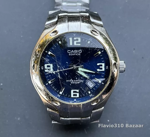 CASIO EDIFICE 2364 EF 307 quartz mens stainless steel water
