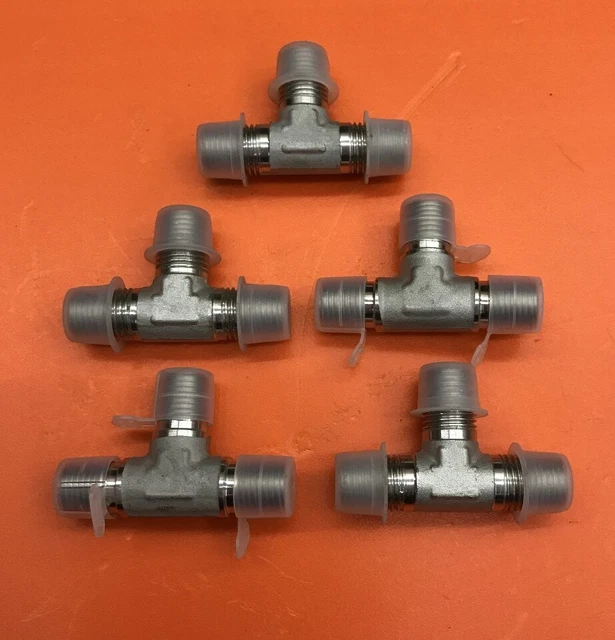 5-Fastenal (SKU # 426389) 1/4" Male NPT Stainless Steel Union Tees