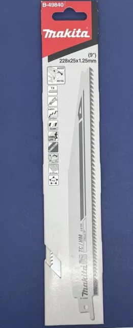 Makita Recipro Blade 228mm 6-8TPI Demolition - Single Pack B-49840