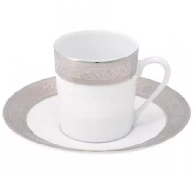 Philippe Deshoulieres Trianon Platinum Coffee Cup G2506 (Saucer not included)