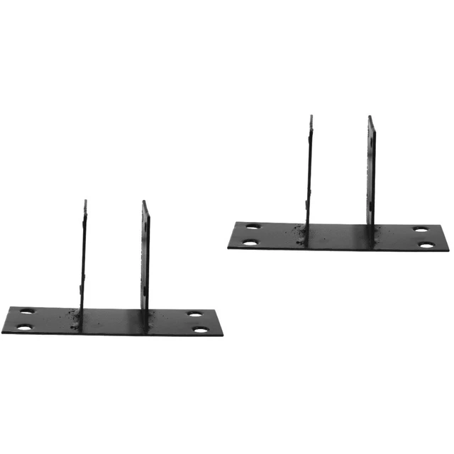 Supporto Palo Recinzione Base Per Piede Di Recinzione In Metallo Zincato - Dimensioni 75 Mm O 100 Mm, Con Bulloni White Base - Foto 4